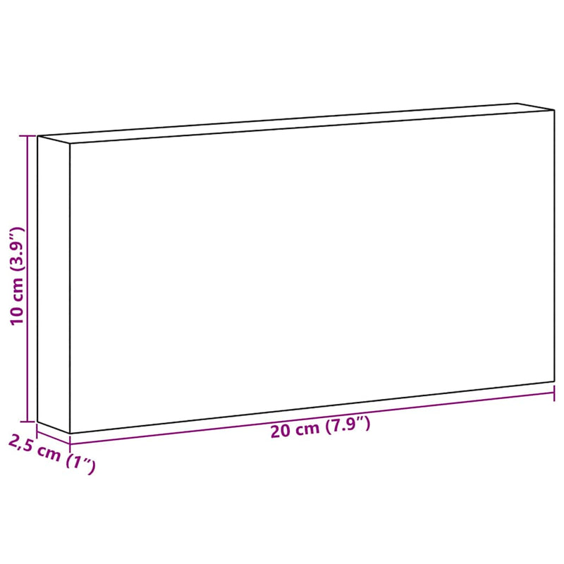 vidaXL Só Kövek 10 pcs Rózsaszín 20 x 2,5 x 10 cm Só Kő
