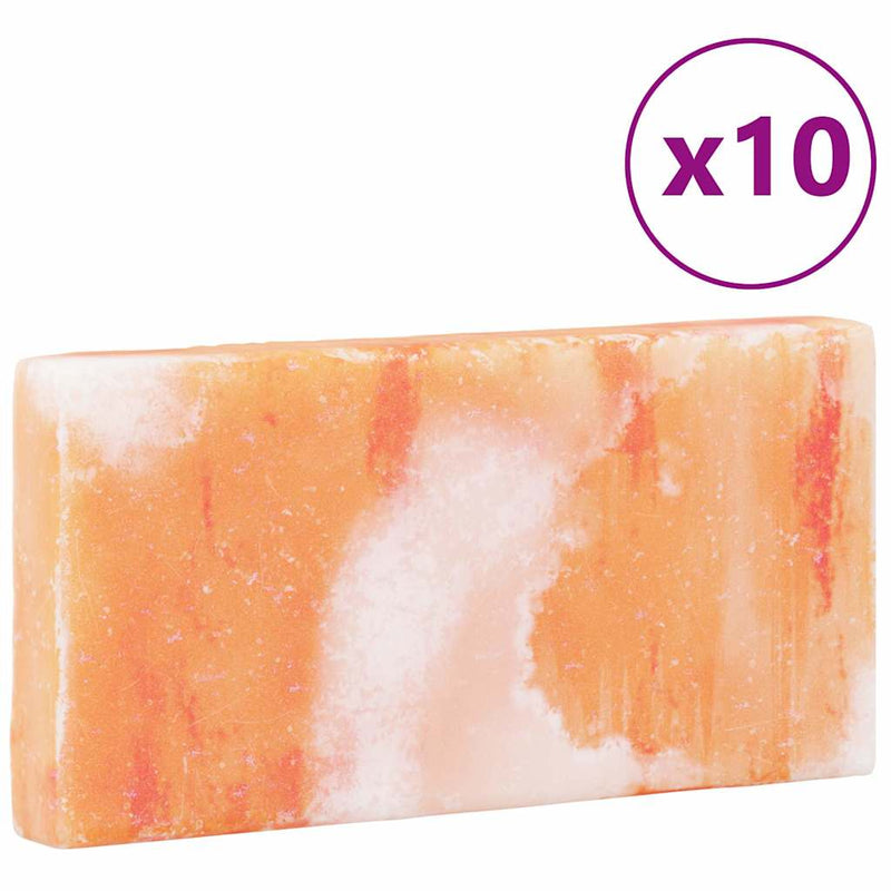 vidaXL Só Kövek 10 pcs Rózsaszín 20 x 2,5 x 10 cm Só Kő