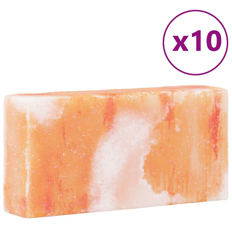 vidaXL Só Kövek 10 pcs Rózsaszín 20 x 5 x 10 cm Só Kő