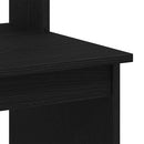 vidaXL fekete tölgy szerelt fa íróasztal polcokkal 102 x 45 x 148 cm