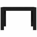 vidaXL fekete tölgy színű szerelt fa étkezőasztal 120 x 60 x 75 cm