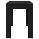 vidaXL fekete tölgy színű szerelt fa étkezőasztal 120 x 60 x 75 cm