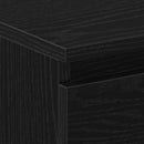 vidaXL Éjjeliszekrény fiókkal Musta tammi 30 x 30 x 40 cm Faanyag