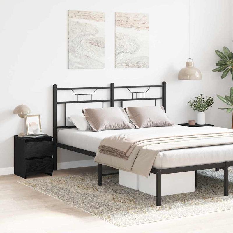 vidaXL Éjjeliszekrény 2 pcs Musta tammi 30 x 30 x 40 cm Faanyag