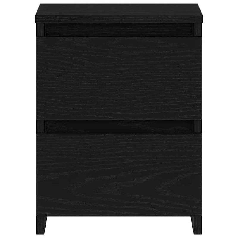 vidaXL Éjjeliszekrény 2 pcs Musta tammi 30 x 30 x 40 cm Faanyag