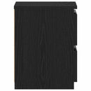 vidaXL Éjjeliszekrény 2 pcs Musta tammi 30 x 30 x 40 cm Faanyag