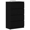 vidaXL fekete tölgy szerelt fa tálalószekrény 60 x 35 x 98,5 cm