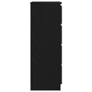 vidaXL fekete tölgy szerelt fa tálalószekrény 60 x 35 x 98,5 cm
