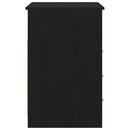 vidaXL fekete tölgy szerelt fa íróasztal fiókokkal 102 x 50 x 76 cm
