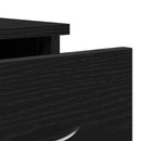 vidaXL fekete tölgy színű szerelt fa faliszekrény 88x26x18,5 cm