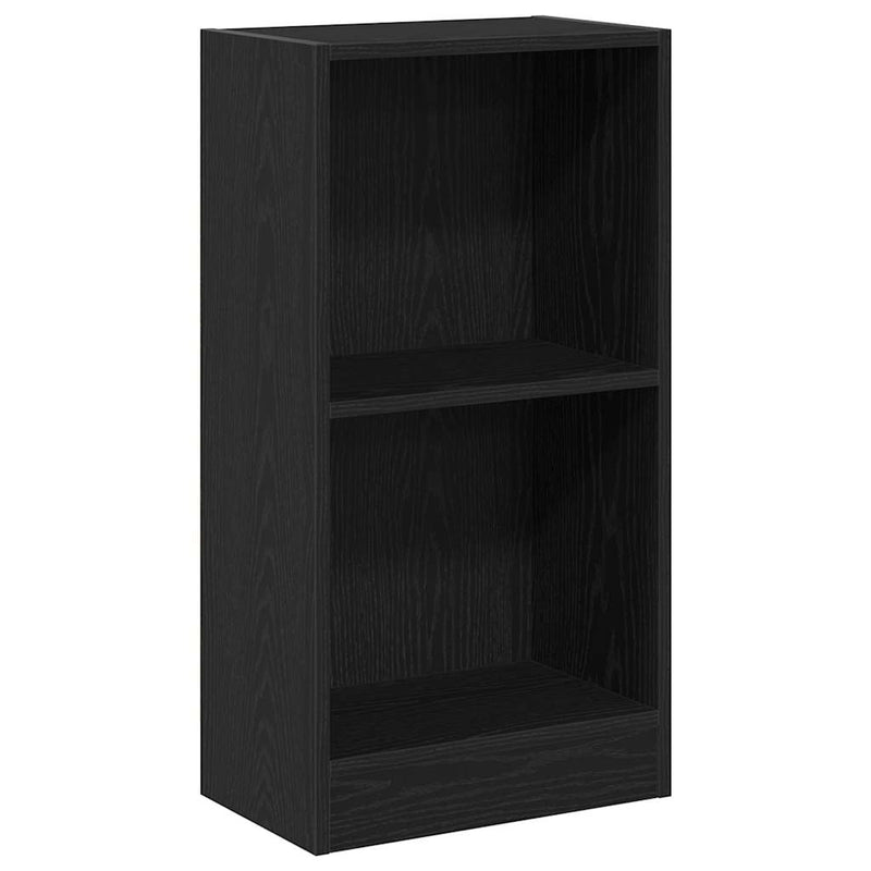 vidaXL fekete tölgy szerelt fa könyvespolc 40x24x76 cm