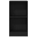 vidaXL fekete tölgy szerelt fa könyvespolc 40x24x76 cm