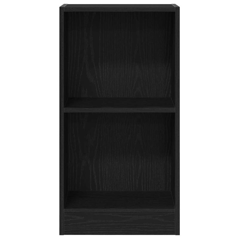 vidaXL fekete tölgy szerelt fa könyvespolc 40x24x76 cm