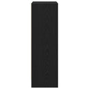 vidaXL fekete tölgy szerelt fa könyvespolc 40x24x76 cm