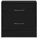 vidaXL 2 db fekete tölgyszínű szerelt fa éjjeliszekrény 40x30x40 cm