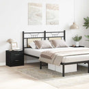 vidaXL 2 db fekete tölgyszínű szerelt fa éjjeliszekrény 40x30x40 cm