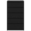 vidaXL fekete tölgy szerelt fa fiókos szekrény 60 x 36 x 103 cm