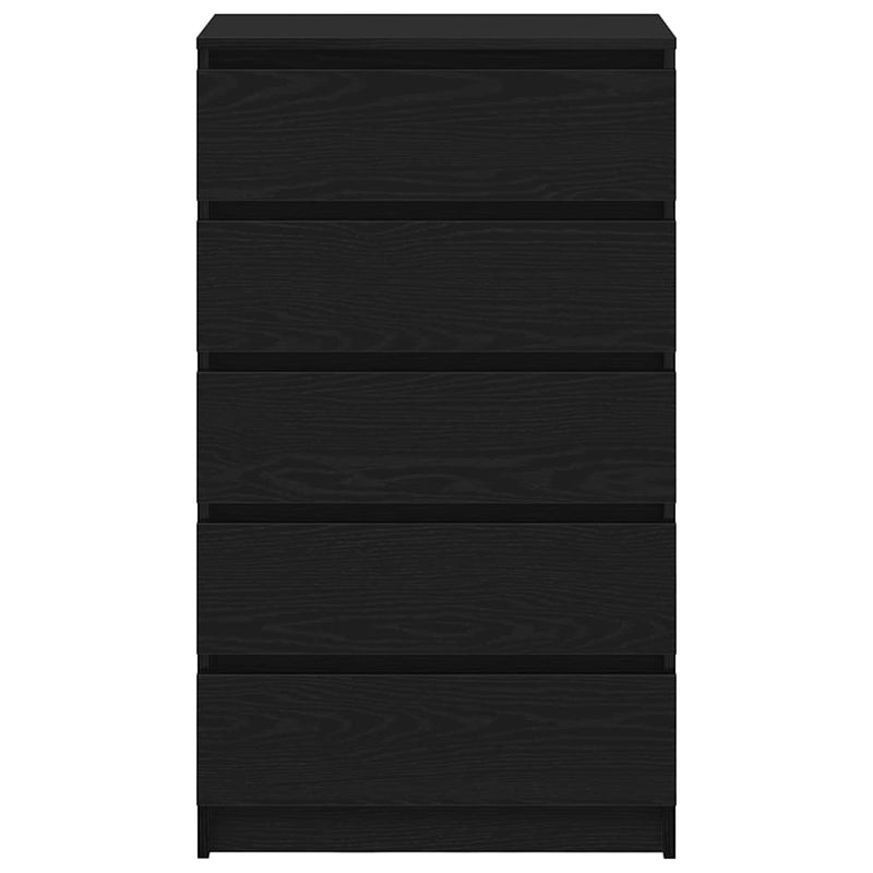 vidaXL fekete tölgy szerelt fa fiókos szekrény 60 x 36 x 103 cm