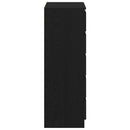 vidaXL fekete tölgy szerelt fa fiókos szekrény 60 x 36 x 103 cm