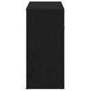vidaXL fekete tölgy forgácslap tálalószekrény 80 x 36 x 75 cm