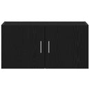 vidaXL fekete tölgy színű szerelt fa faliszekrény 80 x 39 x 40 cm