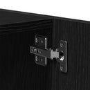 vidaXL fekete tölgy színű szerelt fa faliszekrény 80 x 39 x 40 cm