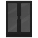 vidaXL fekete tölgy színű szerelt fa könyvszekrény 82,5x30,5x115 cm