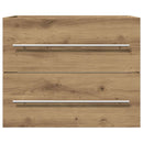 vidaXL kézműves tölgy színű szerelt fa mosdószekrény 60x38,5x48 cm