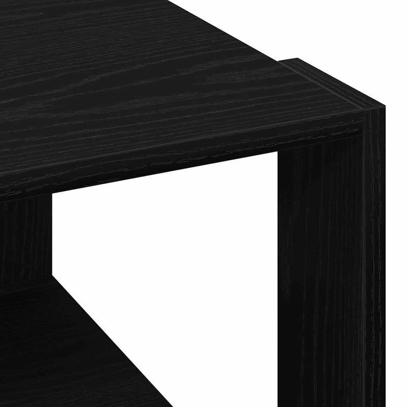 vidaXL Dohányzóasztal Musta tammi 85 x 55 x 31 cm Faanyag