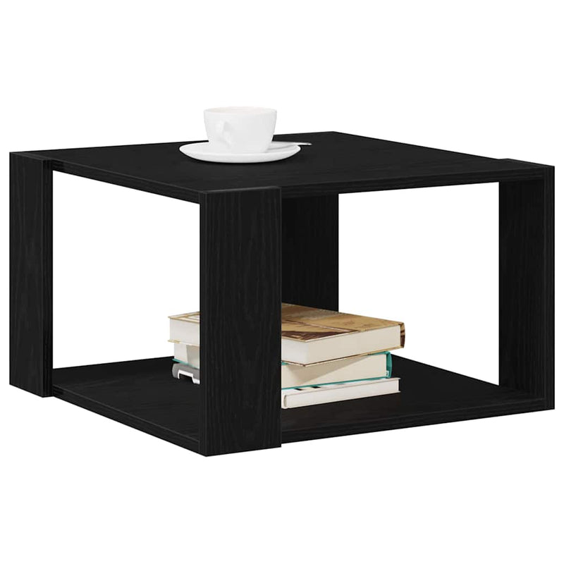 vidaXL Dohányzóasztal Musta tammi 85 x 55 x 31 cm Faanyag