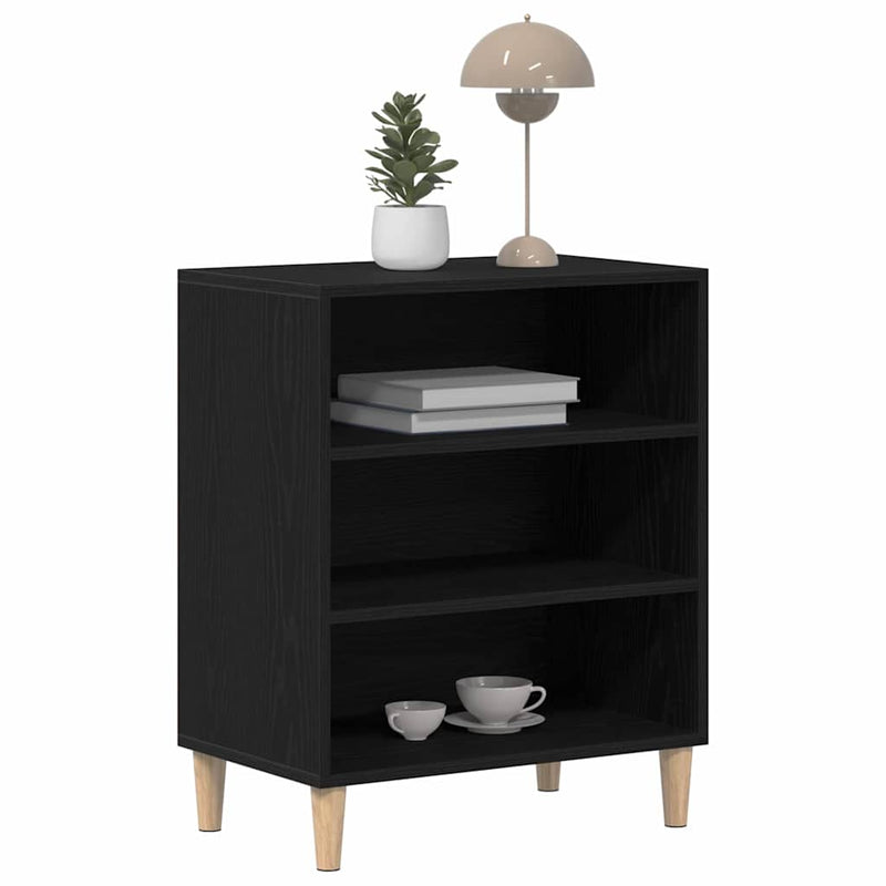 vidaXL Széf Musta tammi 57 x 35 x 70 cm Faanyag