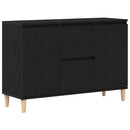 vidaXL Széf fiókkal Fekete 102 x 35 x 60 cm Faanyag