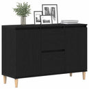 vidaXL Széf fiókkal Fekete 102 x 35 x 60 cm Faanyag