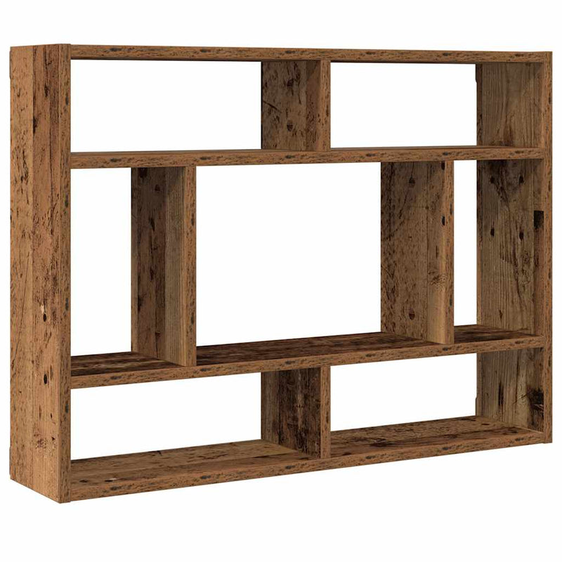 vidaXL antik fa szerelt fa fali polc 75x16x55 cm