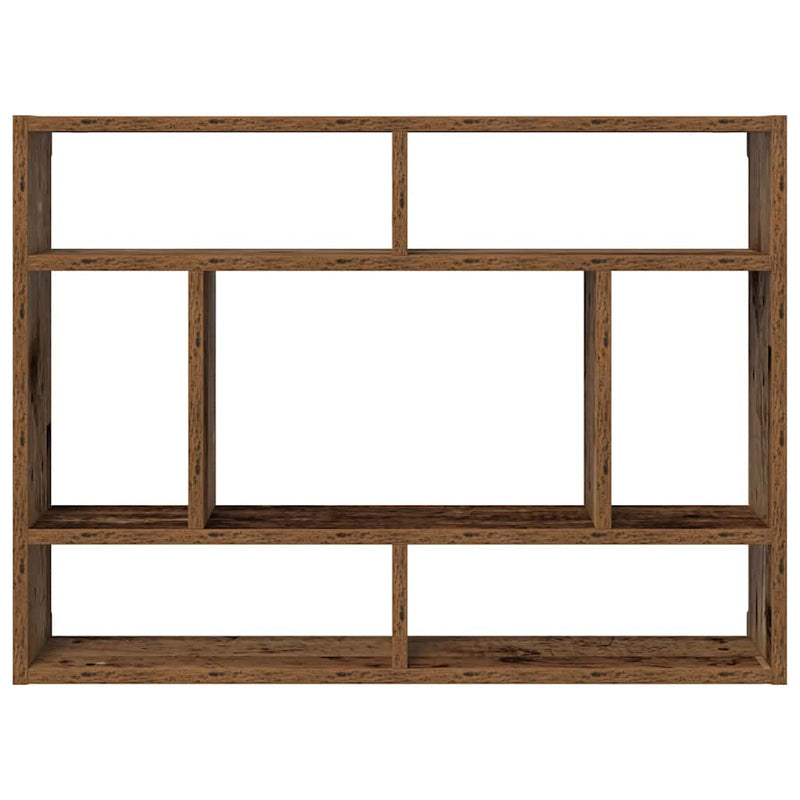 vidaXL antik fa szerelt fa fali polc 75x16x55 cm