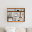 vidaXL antik fa szerelt fa fali polc 75x16x55 cm