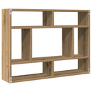 vidaXL kézműves tölgy színű szerelt fa fali polc 75 x 16 x 55 cm