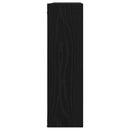 vidaXL fekete tölgyfa fali polc 75 x 16 x 55 cm