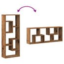 vidaXL tömör fa fali polc 36 x 16 x 90 cm