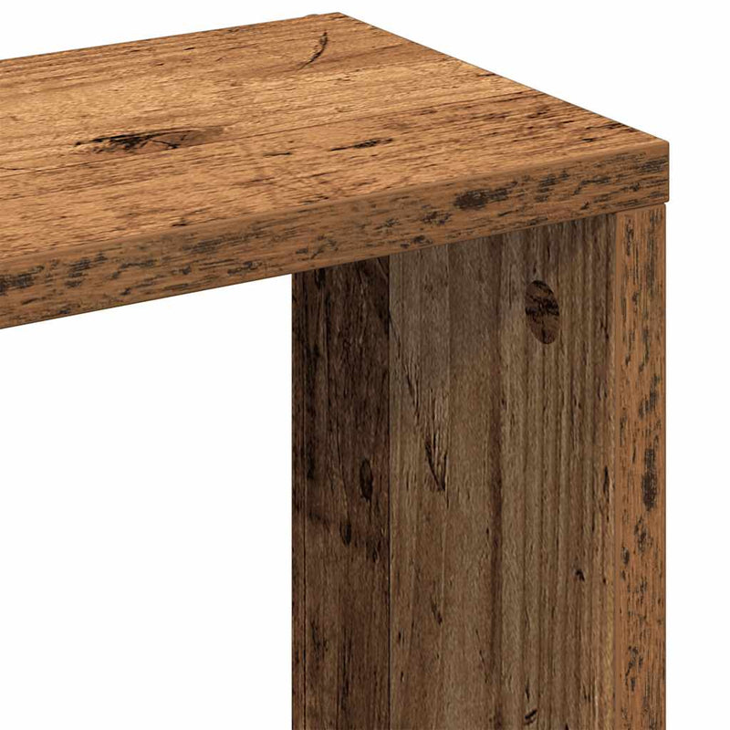 vidaXL tömör fa fali polc 36 x 16 x 90 cm