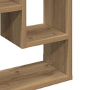 vidaXL kézműves tölgyfa fali polc 36 x 16 x 90 cm redőzött fa