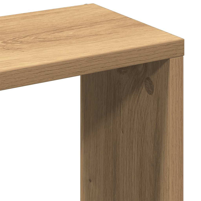 vidaXL kézműves tölgyfa fali polc 36 x 16 x 90 cm redőzött fa