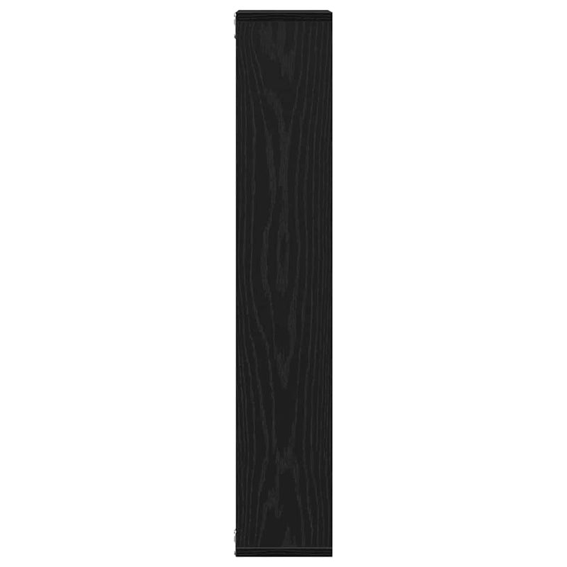vidaXL fekete tölgyfa fali polc 36 x 16 x 90 cm