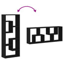 vidaXL fekete tölgyfa fali polc 36 x 16 x 90 cm