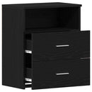 vidaXL Éjjeliszekrény fiókkal Fekete tölgy 50 x 32 x 60 cm Faanyag