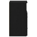 vidaXL Éjjeliszekrény fiókkal Fekete tölgy 50 x 32 x 60 cm Faanyag