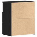 vidaXL Éjjeliszekrény 2 pcs Fekete tölgy 50 x 32 x 60 cm Faanyag