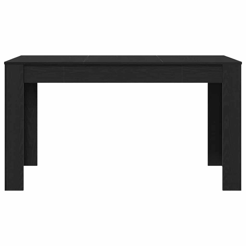 vidaXL Étkezőasztal Musta tammi 140 x 74.5 x 76 cm Faanyag