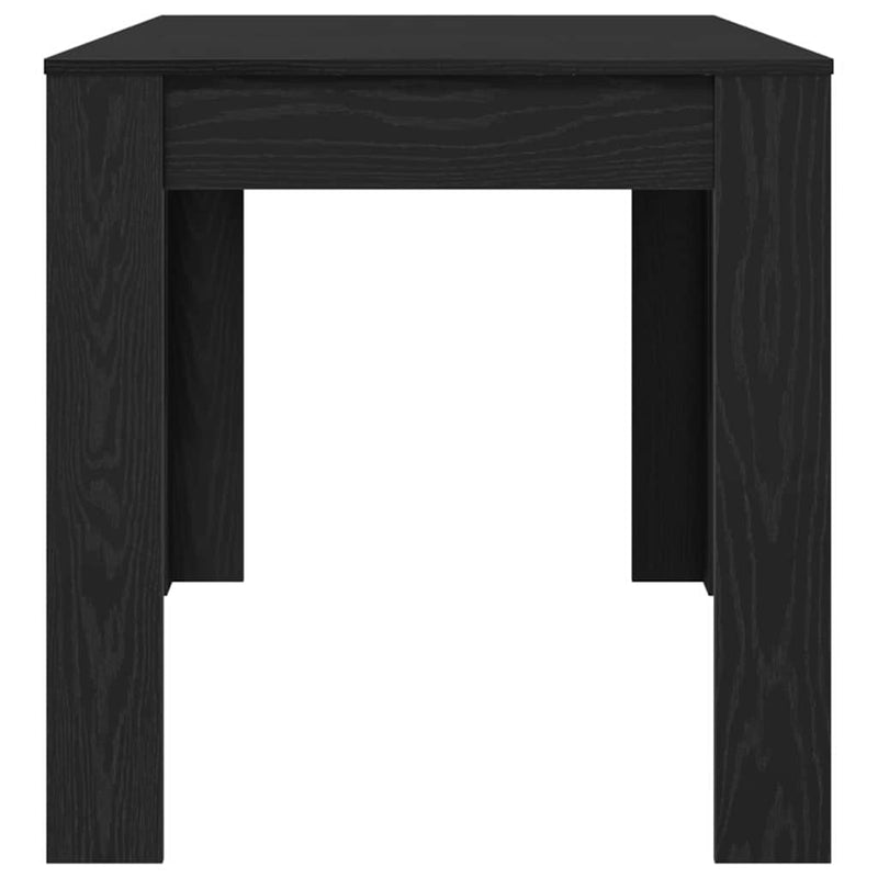 vidaXL Étkezőasztal Musta tammi 140 x 74.5 x 76 cm Faanyag