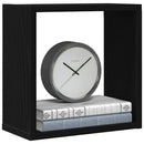 vidaXL 2 db fekete tölgyszínű szerelt fa fali kockapolc 30x15x30 cm